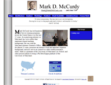 Tablet Screenshot of markdmccurdy.com